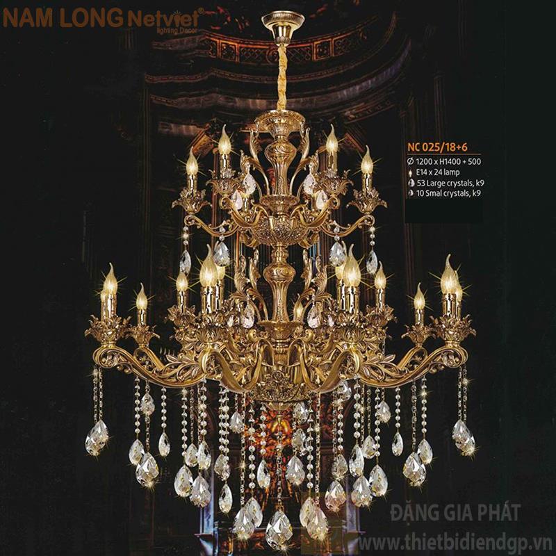 Đèn chùm Atimon cao cấp Ø1200*H1400+500, E14*24 lamp, 53 large crystals k9, 10 small crystals k9